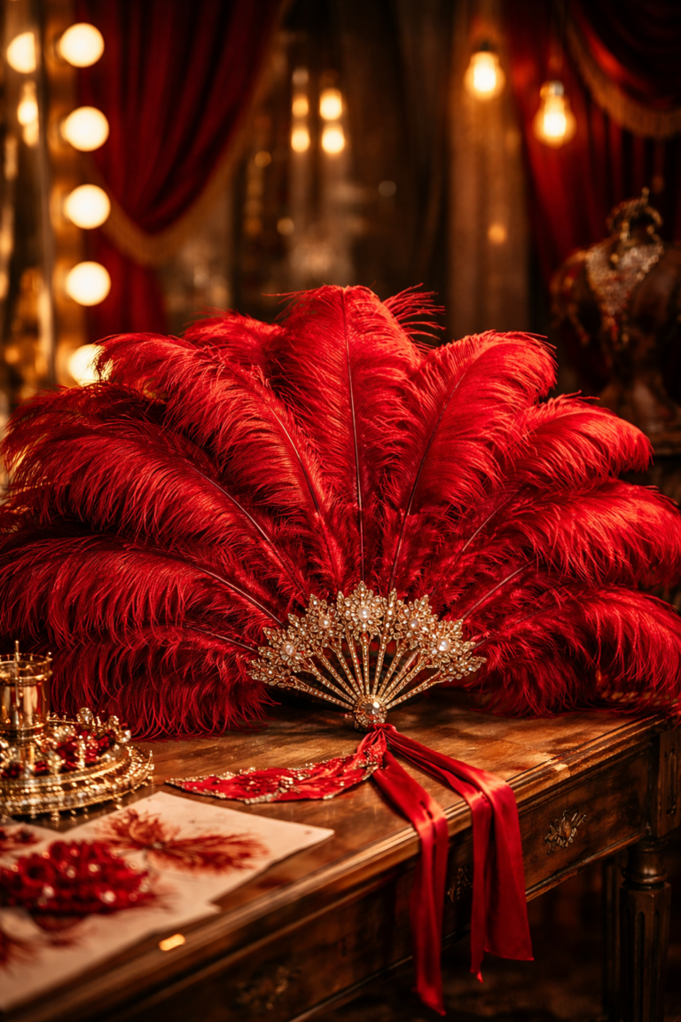 El Seductor Juego del Abanico de Plumas Rojas