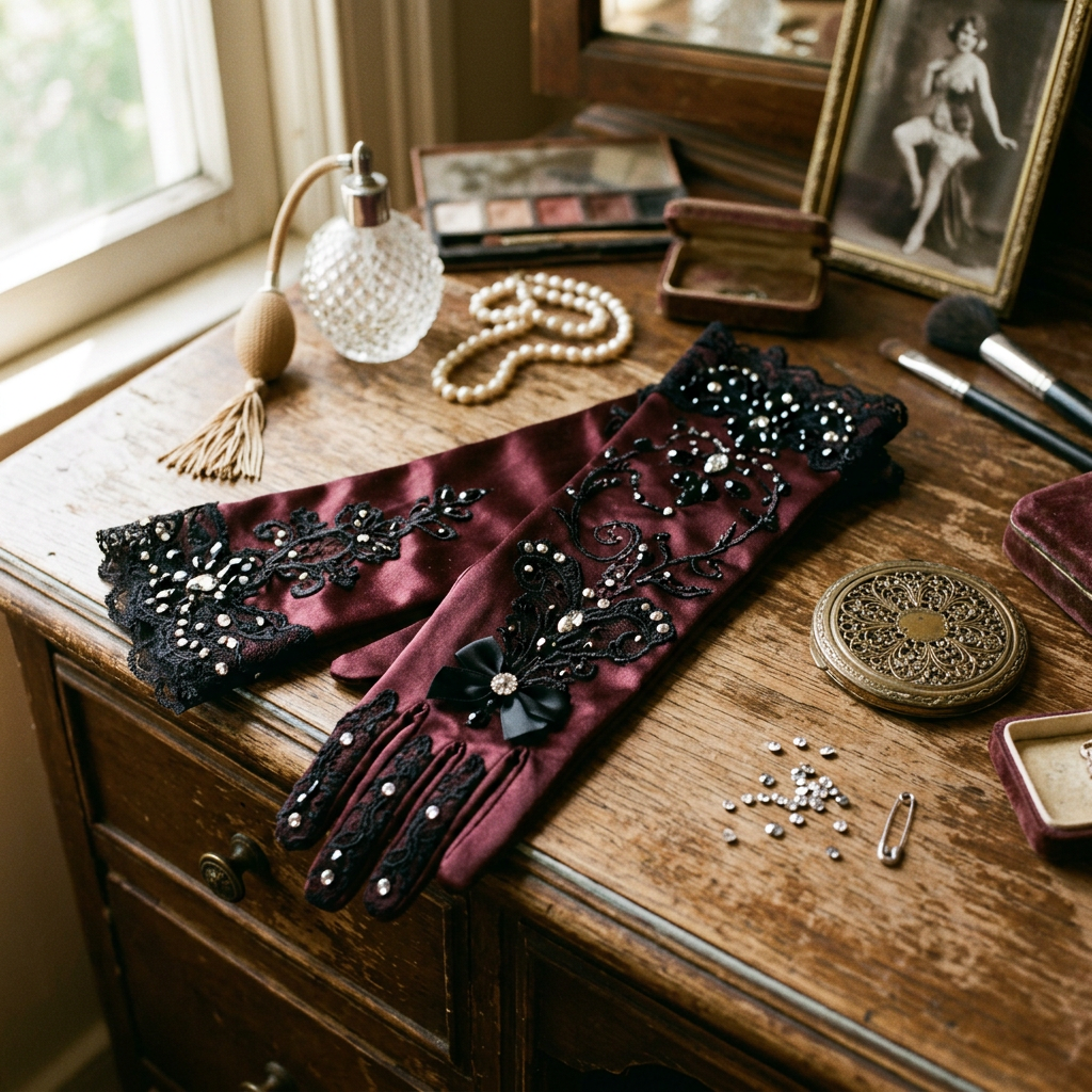 guantes de burlesque