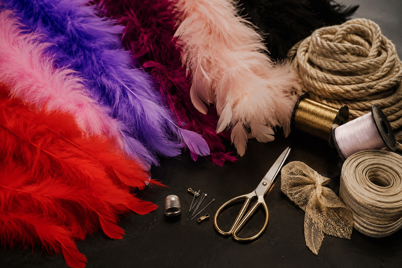 cómo hacer una boa de plumas paso a paso para burlesque